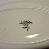 Plat ovale ancien de chez Sarreguemines modèle "Turbigo"