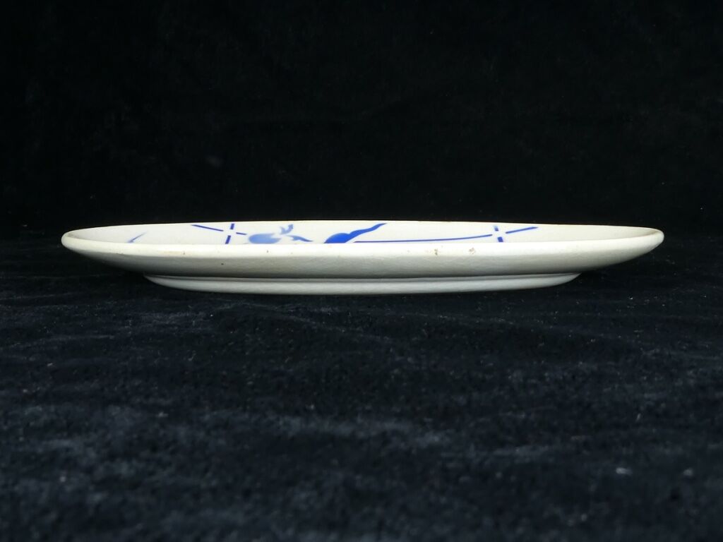 Raviers in faience blue fleurette model