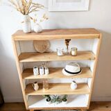 1950s compass foot bookcase shelf