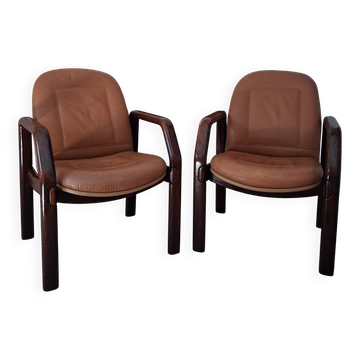 Pair of lounge armchairs from the high-end brand ATAL.