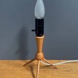 wood smalll table lamp 1960s