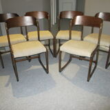 Suite 6 chairs sled Baumann 1970