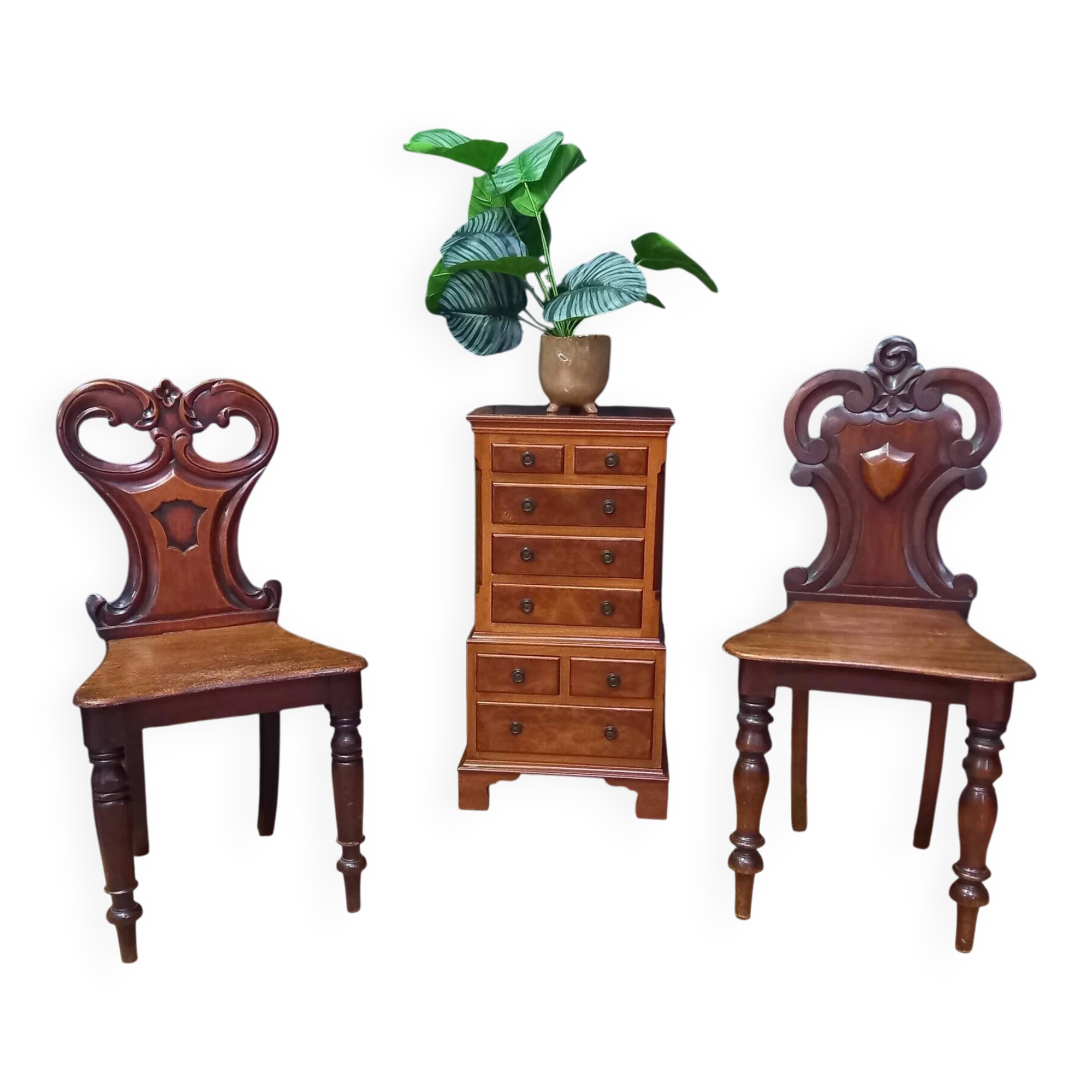 Reprodux tallboy chest on chest dresser - dresser