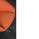 Vintage Mid-Century Scandinavian Modern Space Age Orange Swivel Armchair