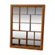 Storage box with wall-mounted glass mirror with integrated storage