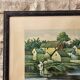 Watercolour painting on paper Madagascar Malagasy Village Signed R Rakoto