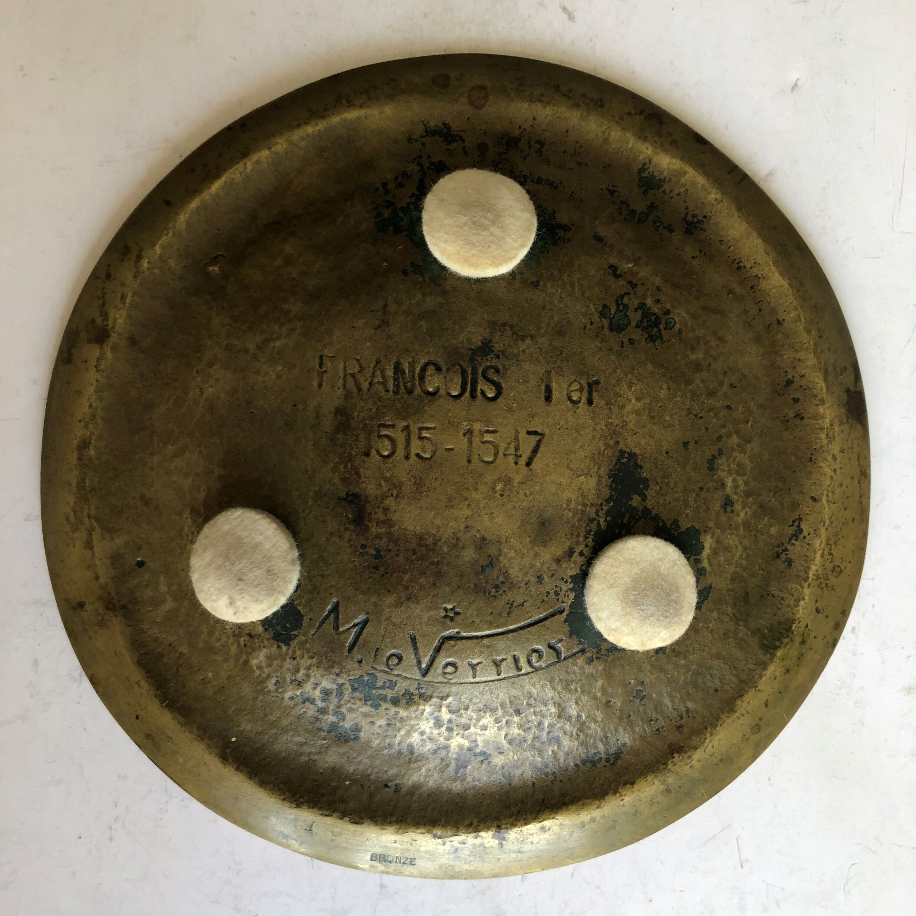 Vide poches en bronze signé Max Le Verrier