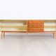 1960s walnut grand buffet, manufacturer Royal Sweden.