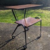 Vintage 50s 60s design rolling serving table