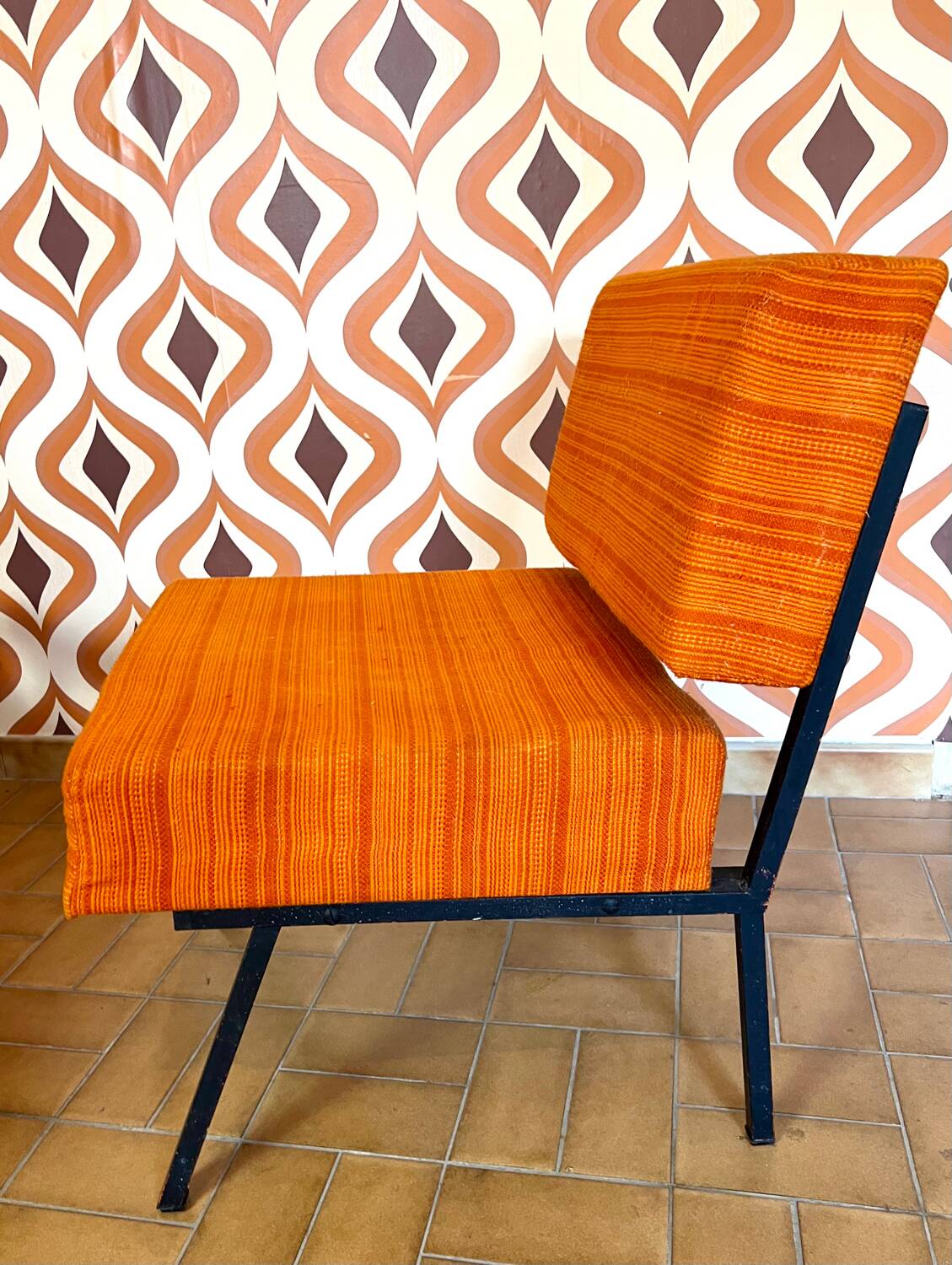 Vintage orange armchair