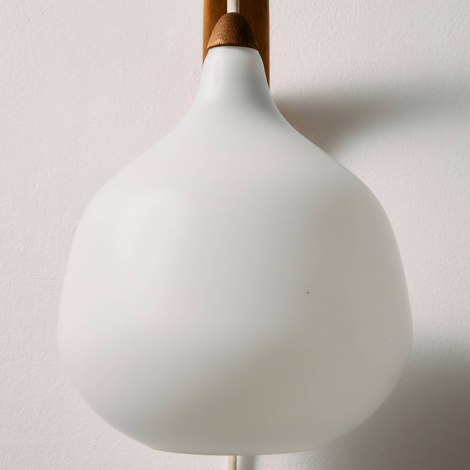 MK10987 Teak and glass wall lamp by Uno & Östen Kristiansson for Luxus