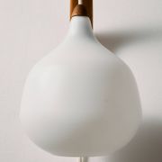 MK10987 Teak and glass wall lamp by Uno & Östen Kristiansson for Luxus