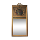 Trumeau mirror with oval decoration and Louis XVI style pediment