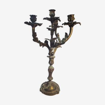 Candelabra in gilded bronze