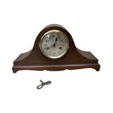 Mantel clock, art deco style, Napoleon's hat, Germany, 1930s.