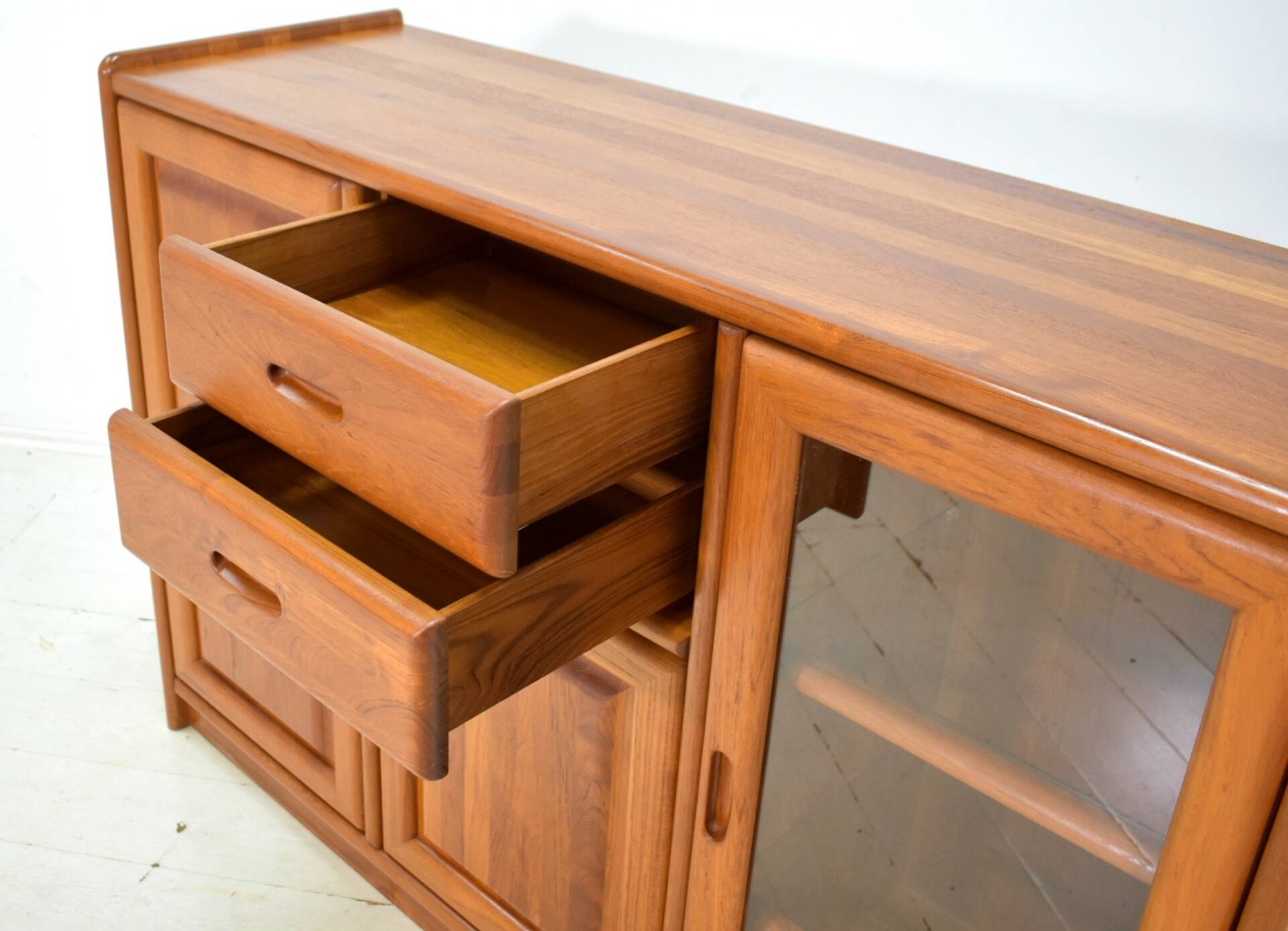 Sideboard by Dyrlund 1970s skandinavian solid Teak Danish