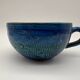 Tasse à thé café, Aldo Londi, Rimini blu, 1969, céramique bleu e vert