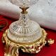 Italian style table lamp, glass artist Charles Balembois, glass & B