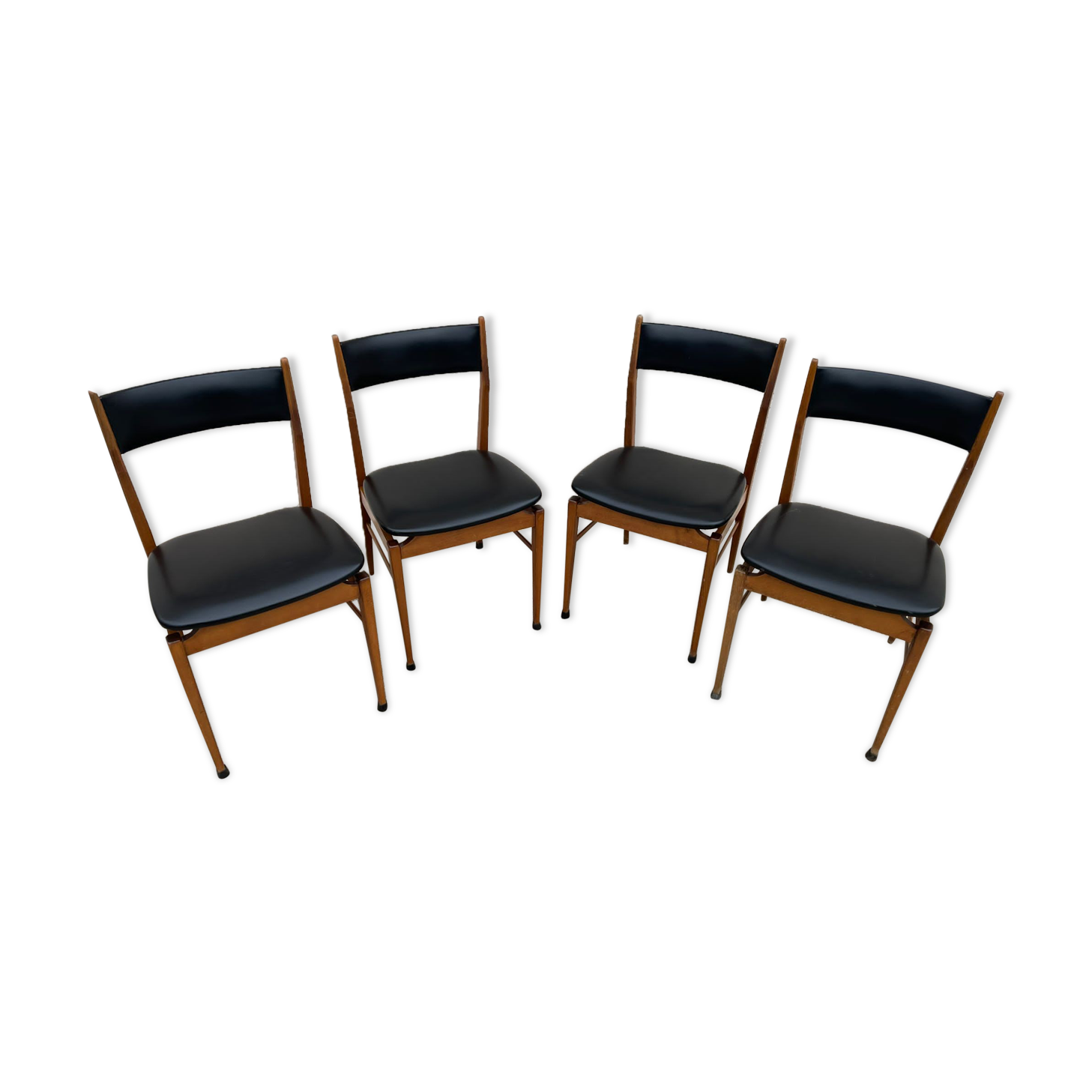 4 Danish teak chairs