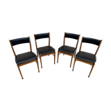 4 Danish teak chairs