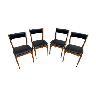 4 Danish teak chairs