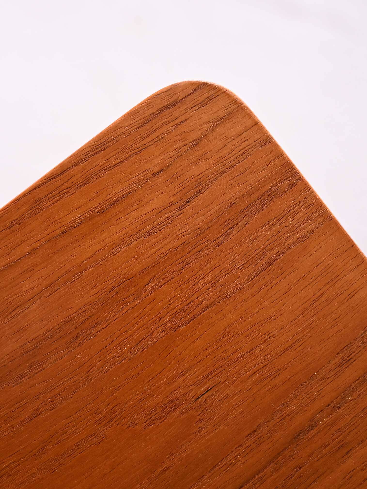 Vintage Scandinavian Rosewood Nightstand with Two Drawers