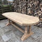 Solid oak monastery table