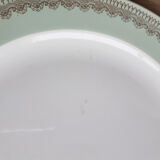 Villeroy and Boch food service, white and green faience, Mettlach, France Saar