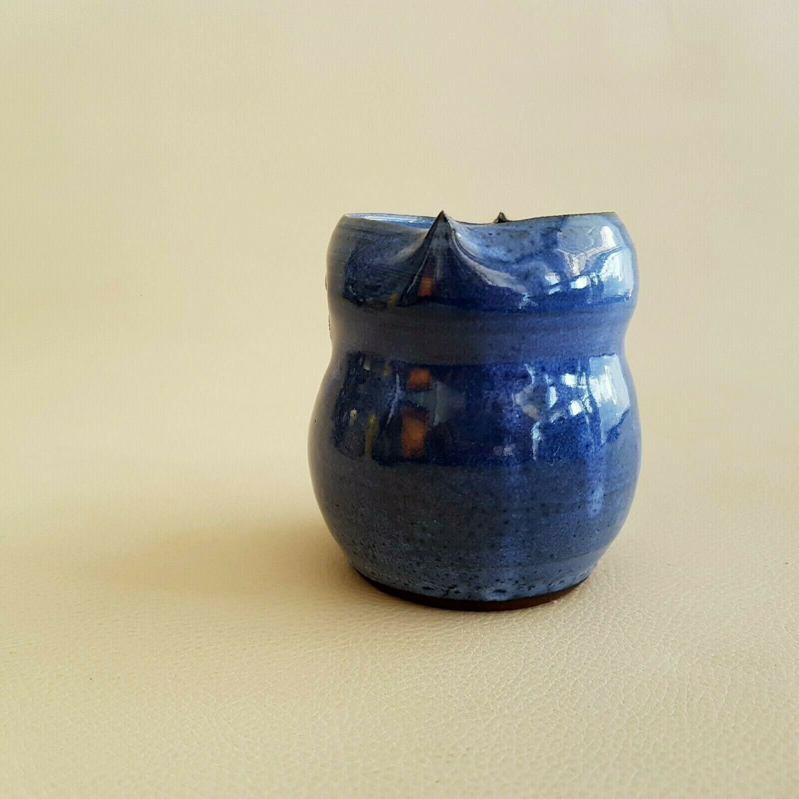 Signed 20th 20th Owl Owl Zoomorphic Vase