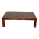 Vintage elm burl coffee table from the 70s
