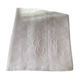 Monogram linen sheet