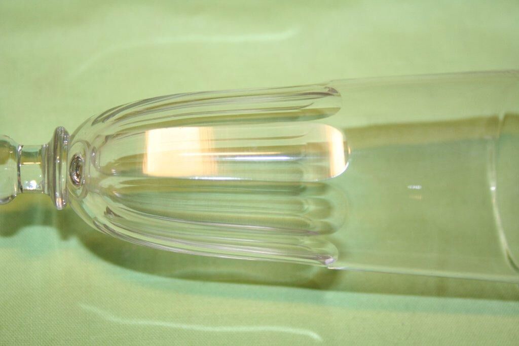 St. louis 6 flutes baccarat has champagne 19th cut sides flat crystal