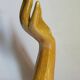 Soliflore baguier hand ceramic iridescent 50s