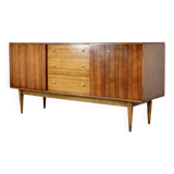 Midcentury 'wrighton' walnut and brass sideboard