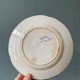 Series of 9 Creil Montereau plates, Flora model