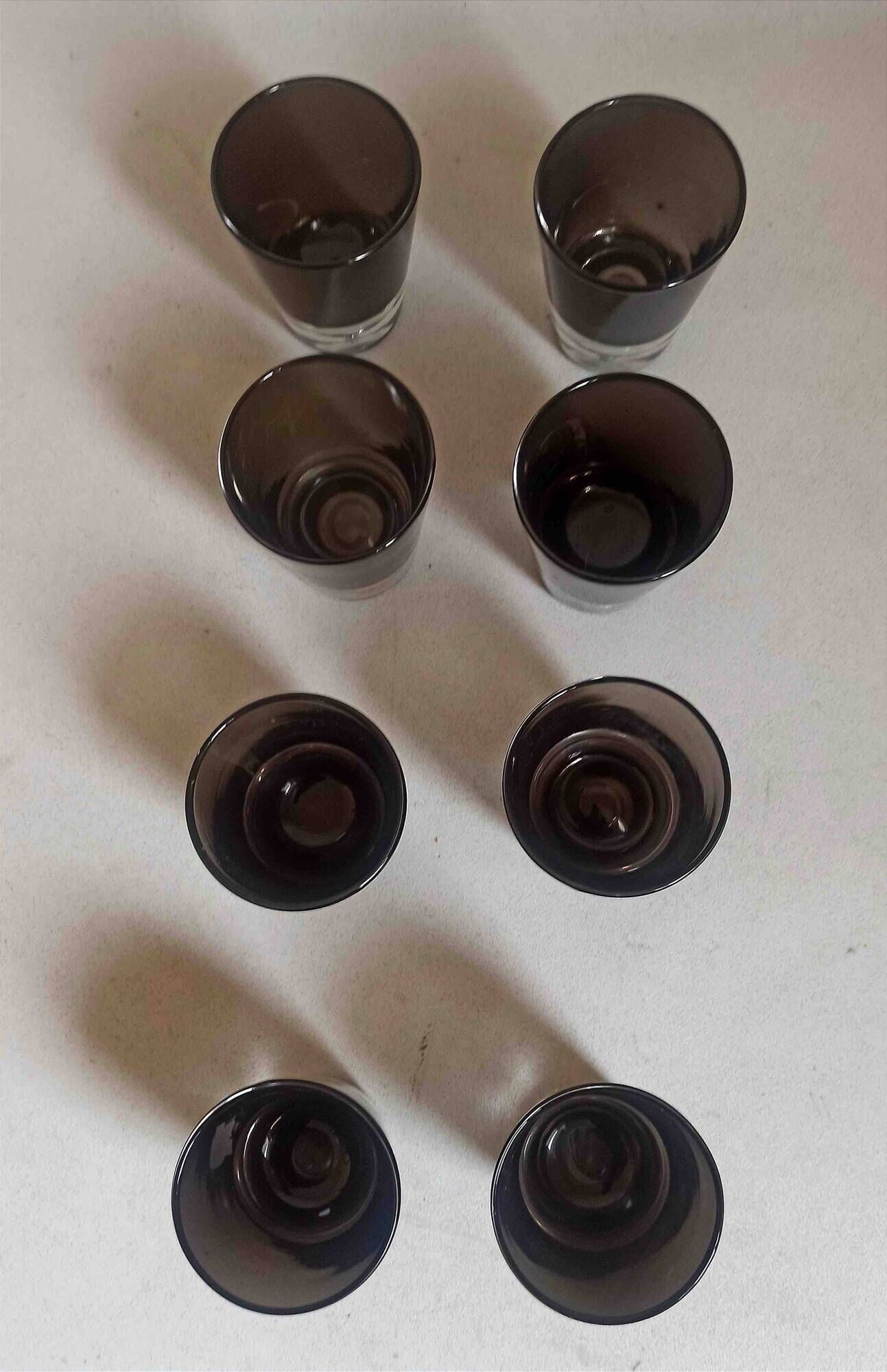 Set of 8 glasses 1960s Bo Borström Aseda Sweden