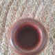 Small teak wood vase
