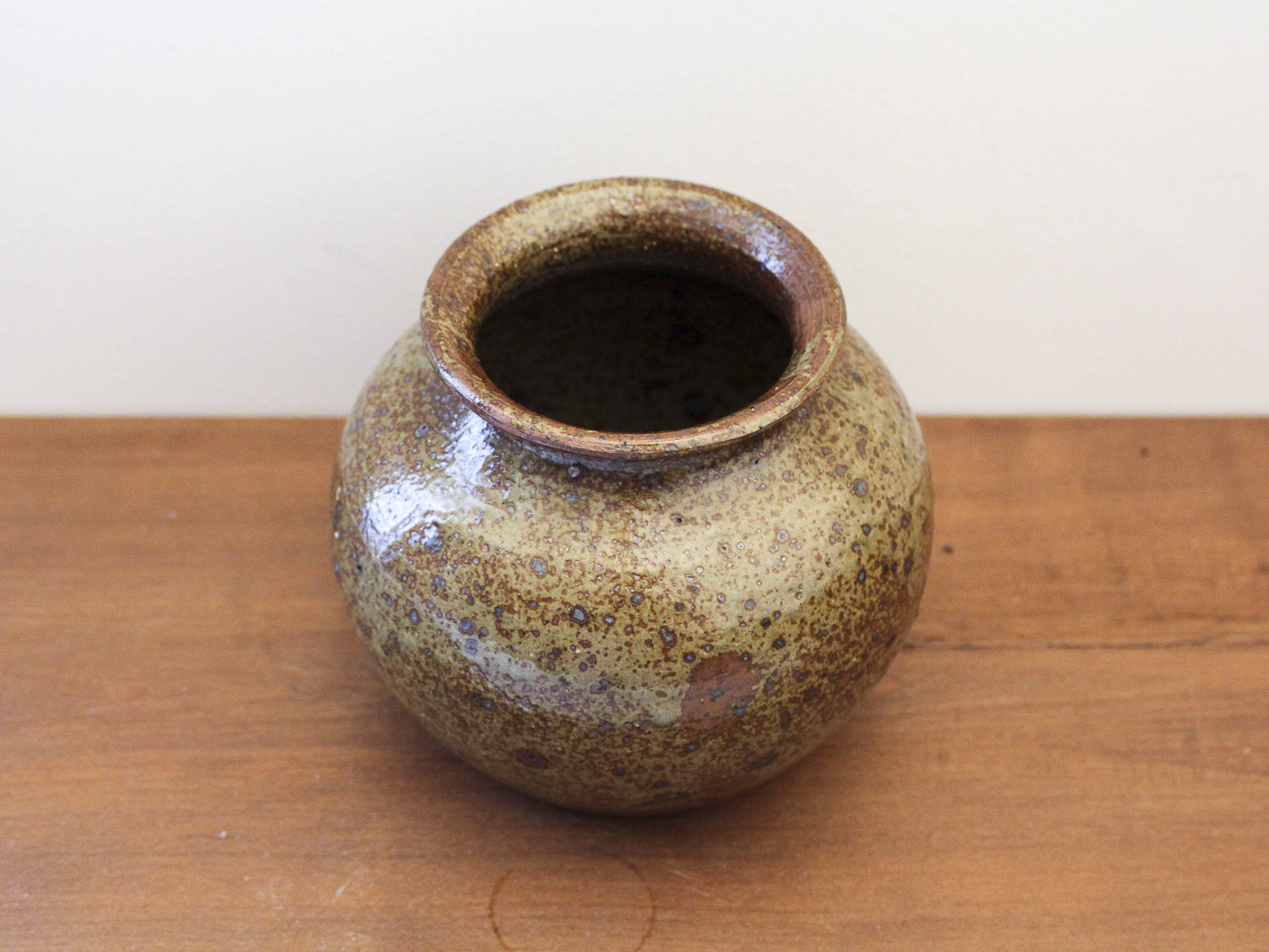 Berry pyrite stoneware vase 70s