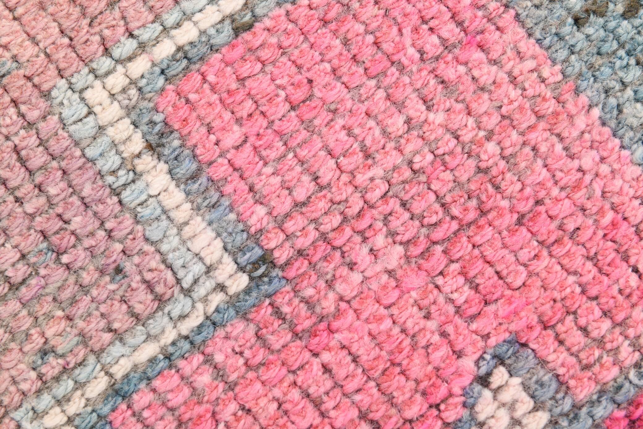 3x10 Pink Vintage Runner Rug, 99x324Cm