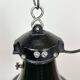 Industrial Black Enamel Bauhaus Pendant Lamp, 1930s