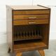 Unique 1960s bedside table with 15 complete games, compass legs, 1960s