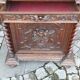 Bookcase showcase in carved oak 19th century