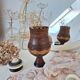 Bowl / Carved wooden vase