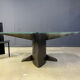 Postmodern dining table by Belgochrom, 1980s