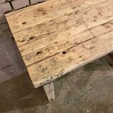 Etabli ancien en bois brut
