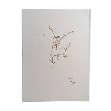Jean cocteau: the picador - signed lithograph