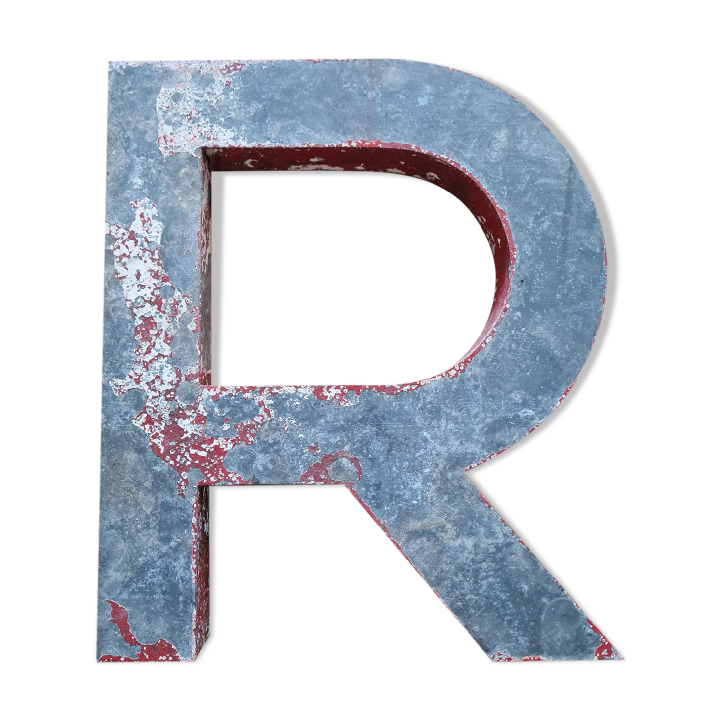 Vintage antique sign letter