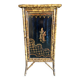 Bamboo buffet cabinet with Japanese lacquer decor