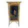 Bamboo buffet cabinet with Japanese lacquer decor