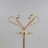 Vintage gold metal coat rack 1960